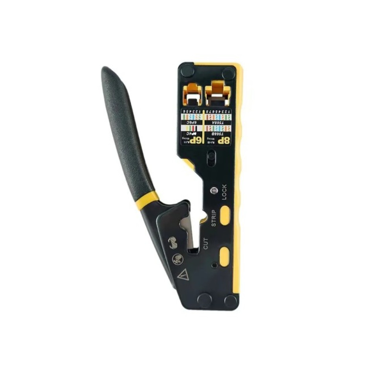 Инструмент для обжима проходных 8P/RJ45 и телефонных 6P6C/6P4C, с зачисткой кабеля и резаком, LW (LW-HT-002TC) 98_98.jpg - фото 4