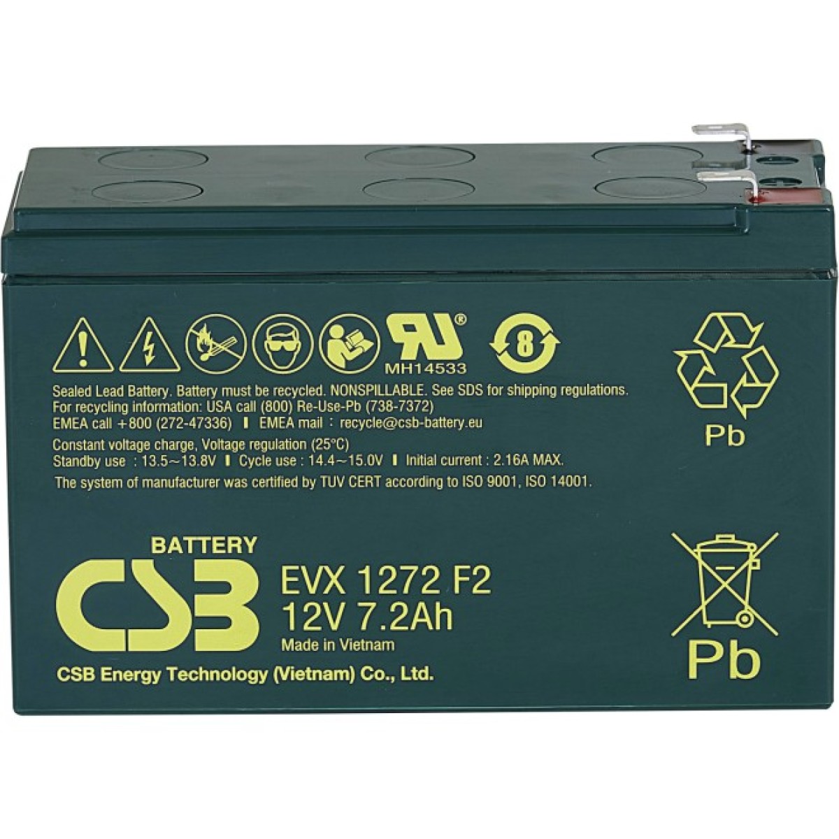 Батарея до ДБЖ CSB EVX1272F2 12V 7.2Ah (EVX1272F2) 98_98.jpg