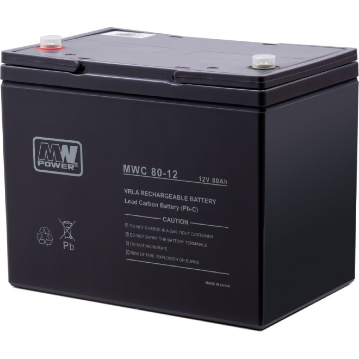 Батарея до ДБЖ MWC CARBON 12V-80Ah (MWC 12-80C) 98_98.jpg - фото 2
