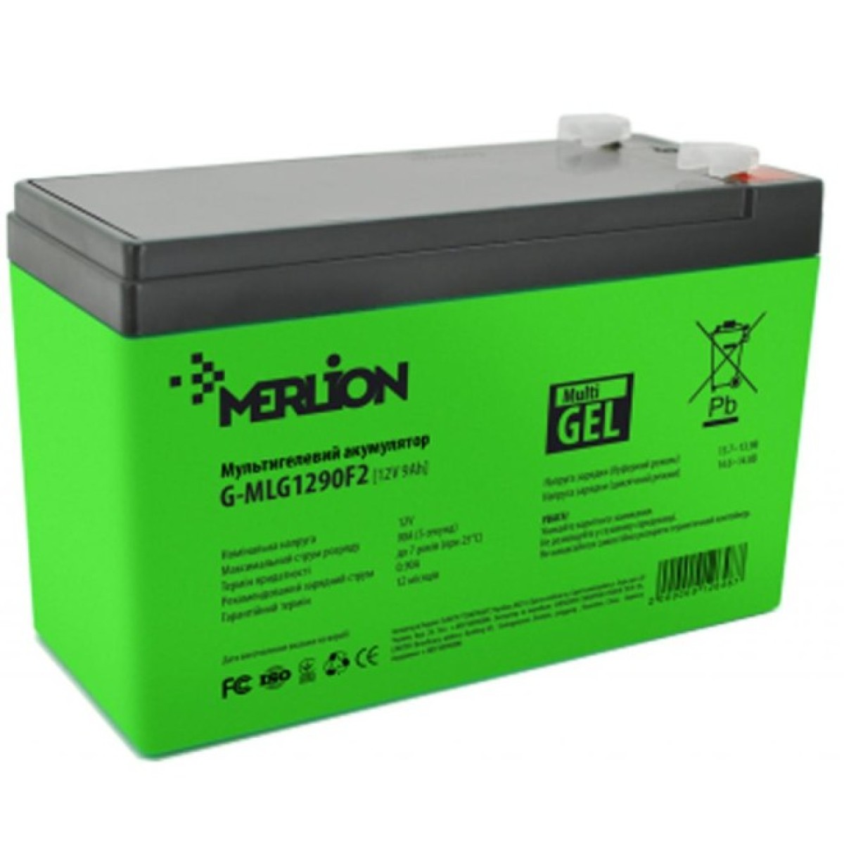 Батарея к ИБП Merlion 12V - 9.0 Ah (G-MLG1290F2) 256_256.jpg