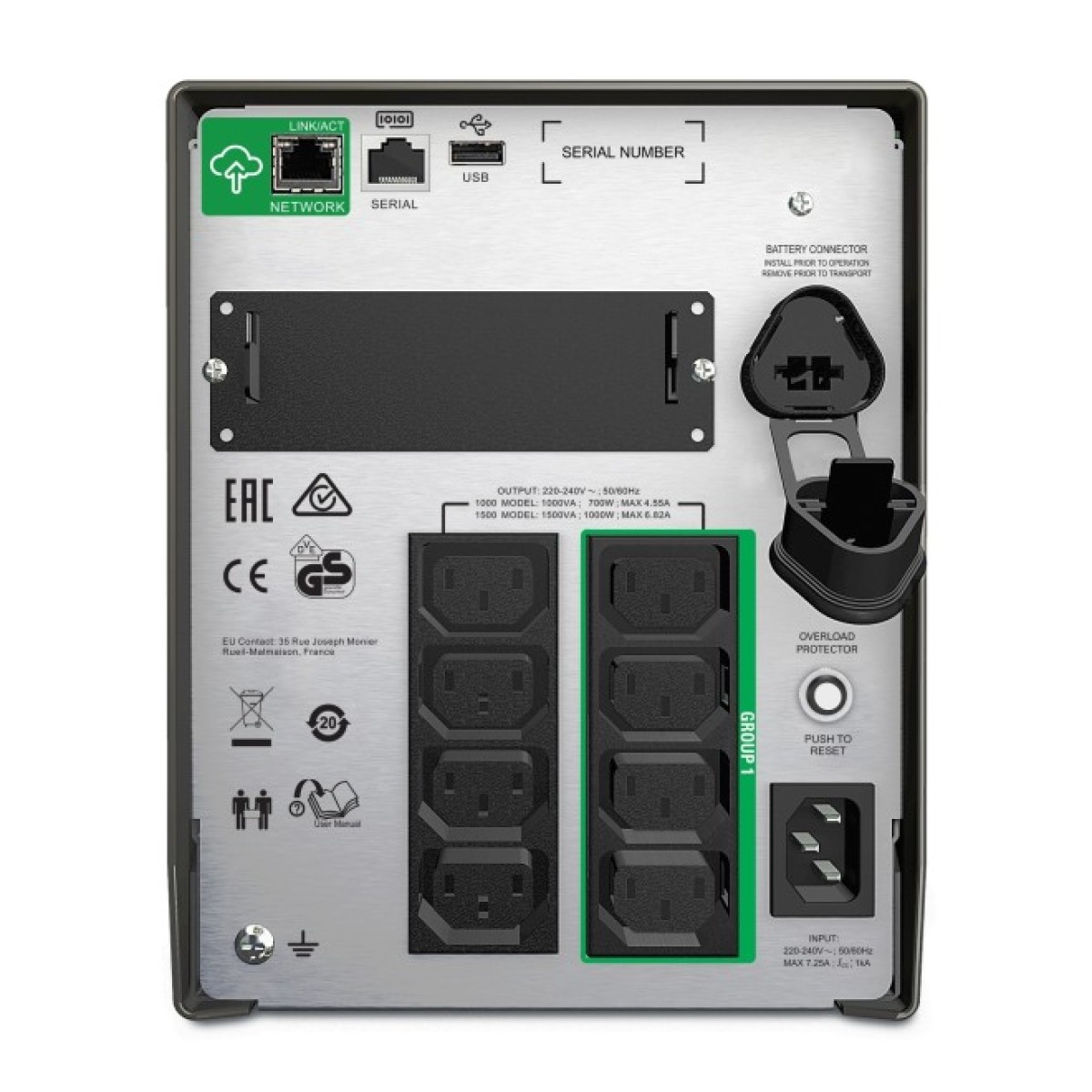 Источник бесперебойного питания APC Smart-UPS 1000VA LCD SmartConnect (SMT1000IC) 98_98.jpg - фото 2