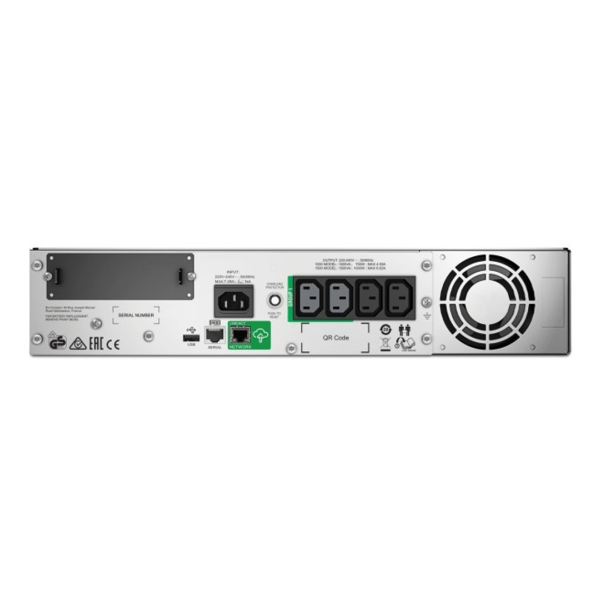 Пристрій безперебійного живлення APC Smart-UPS 1000VA RM 2U (SMT1000RMI2UC) 98_98.jpg - фото 2