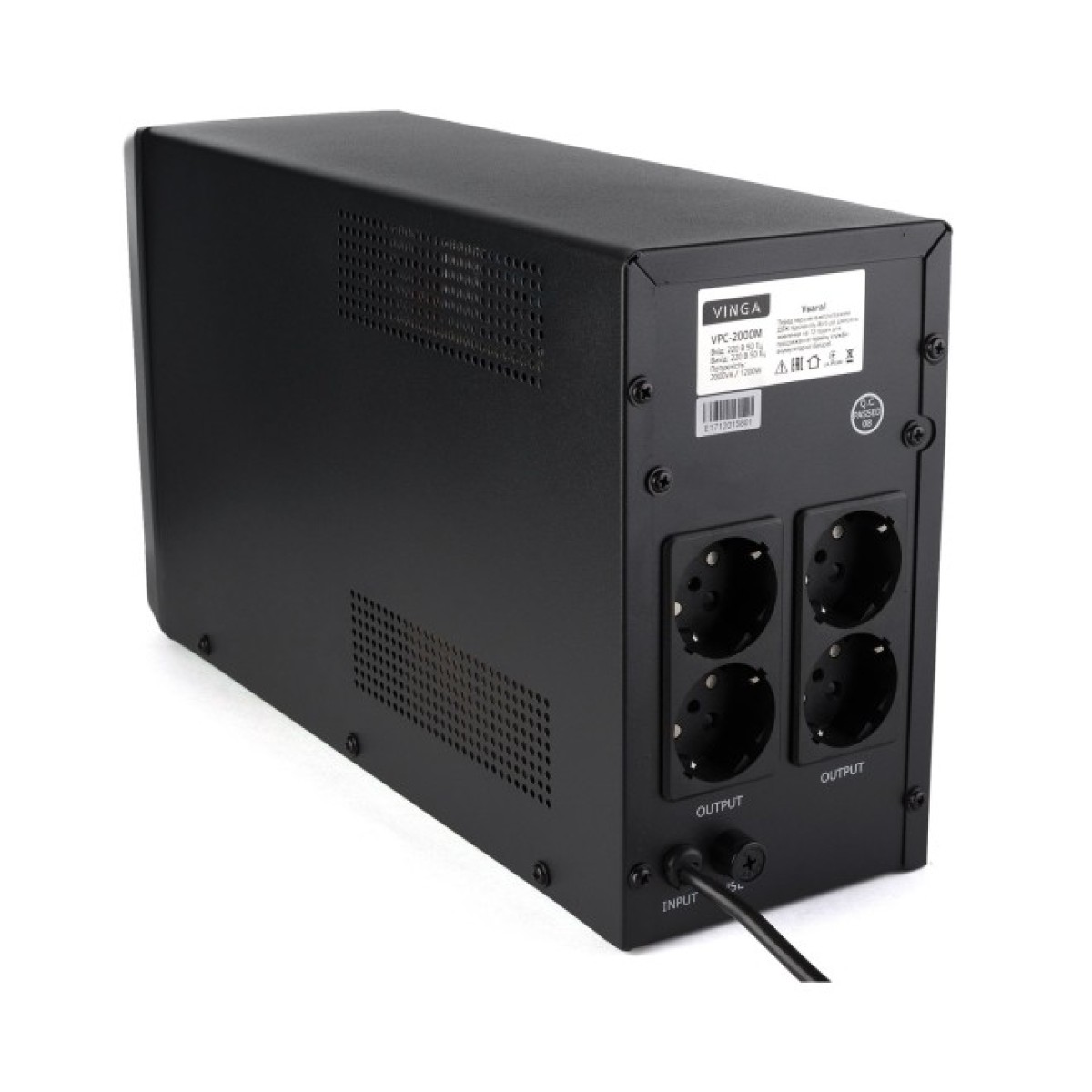 Источник бесперебойного питания Vinga LCD 1500VA metal case (VPC-1500M) 98_98.jpg - фото 2