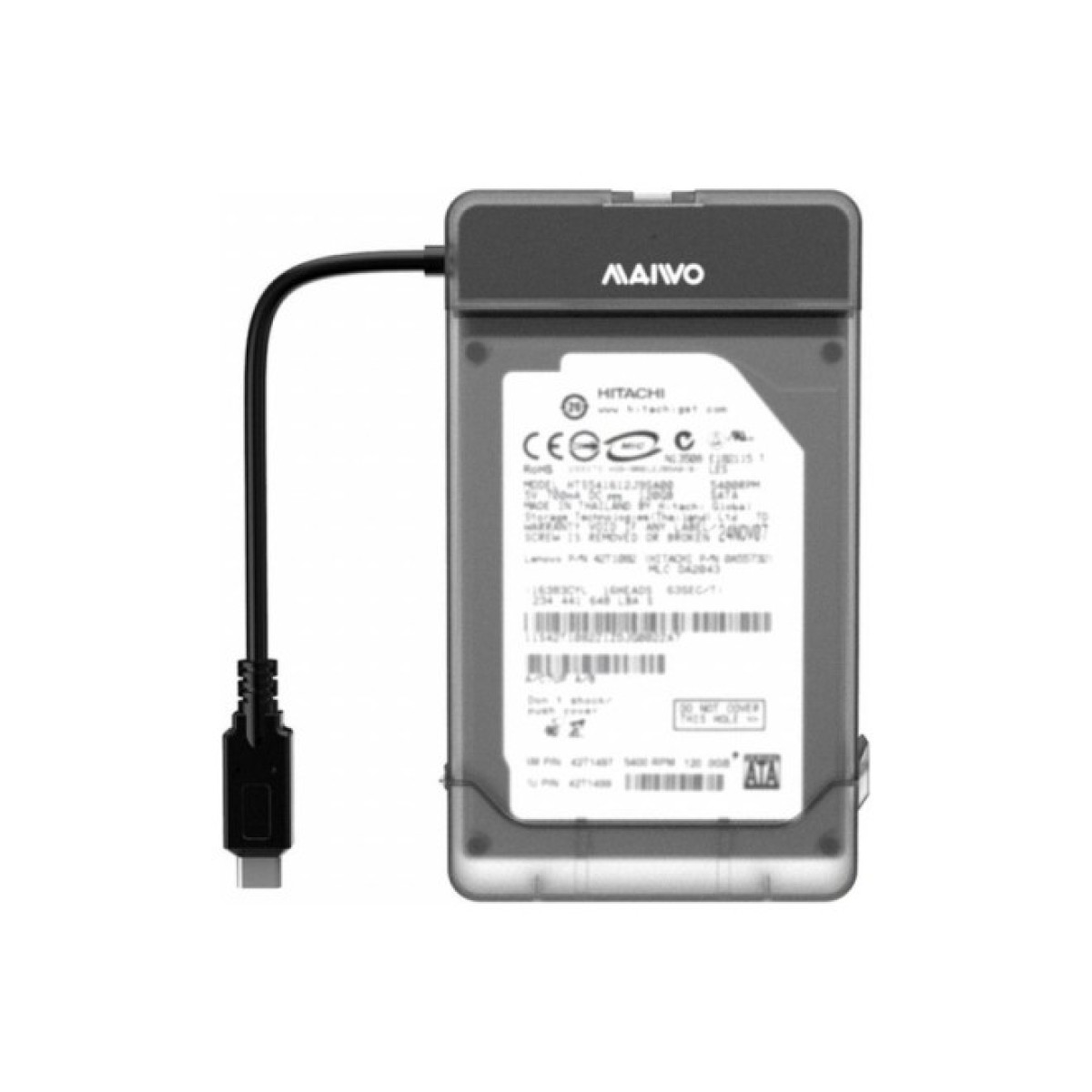 Адаптер Maiwo USB3.1 GEN1 TypeC to HDD 2,5" SATA/SSD black (K104G2 black) 256_256.jpg