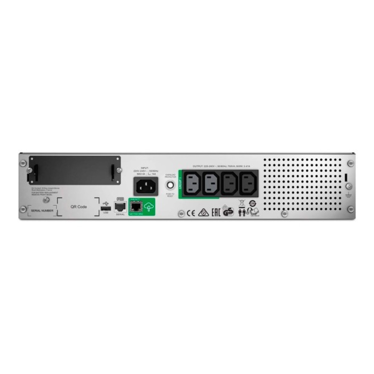 Пристрій безперебійного живлення APC Smart-UPS RM 750VA 2U LCD with SmartConnect (SMT750RMI2UC) 98_98.jpg - фото 4