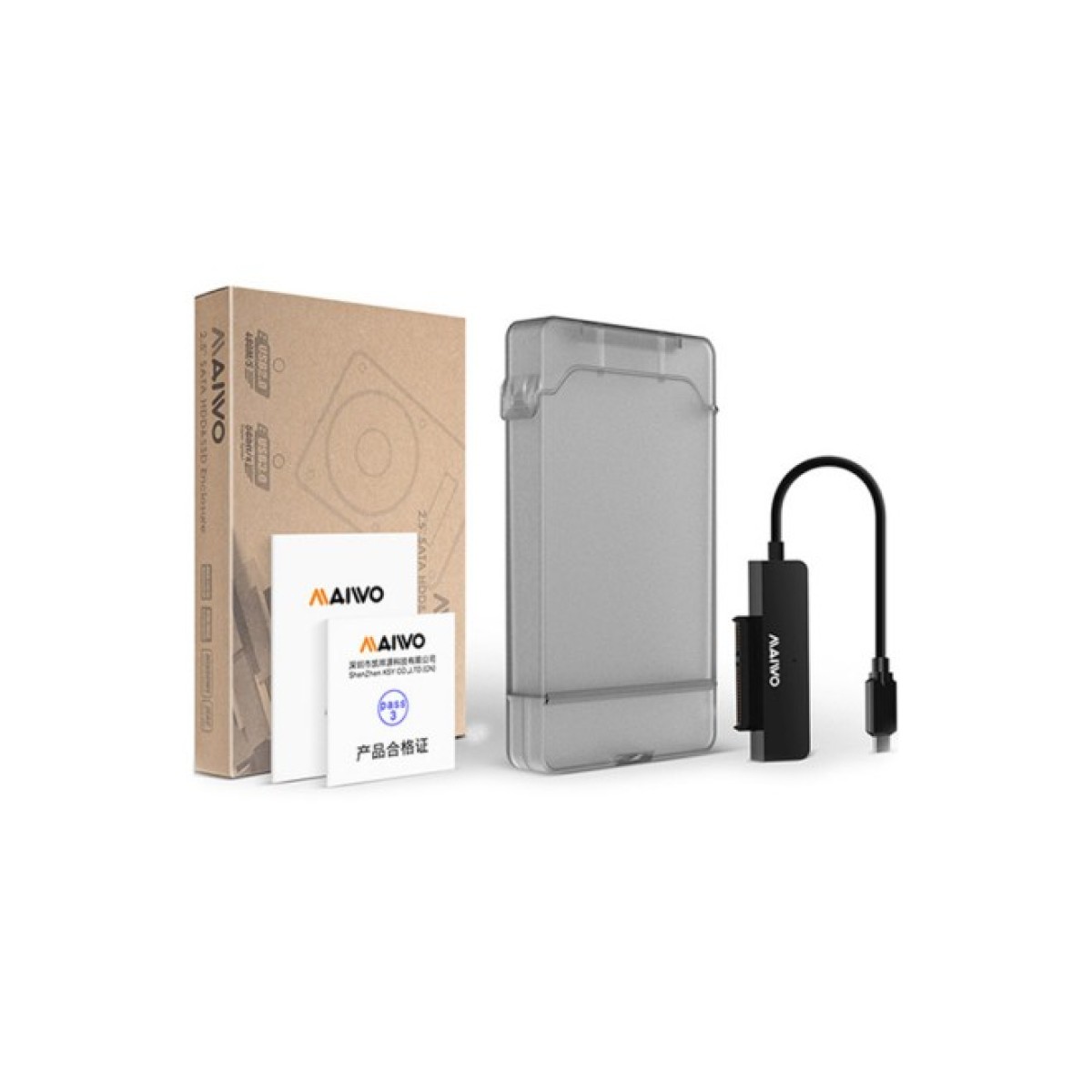 Адаптер Maiwo USB3.1 GEN1 TypeC to HDD 2,5" SATA/SSD black (K104G2 black) 98_98.jpg - фото 4