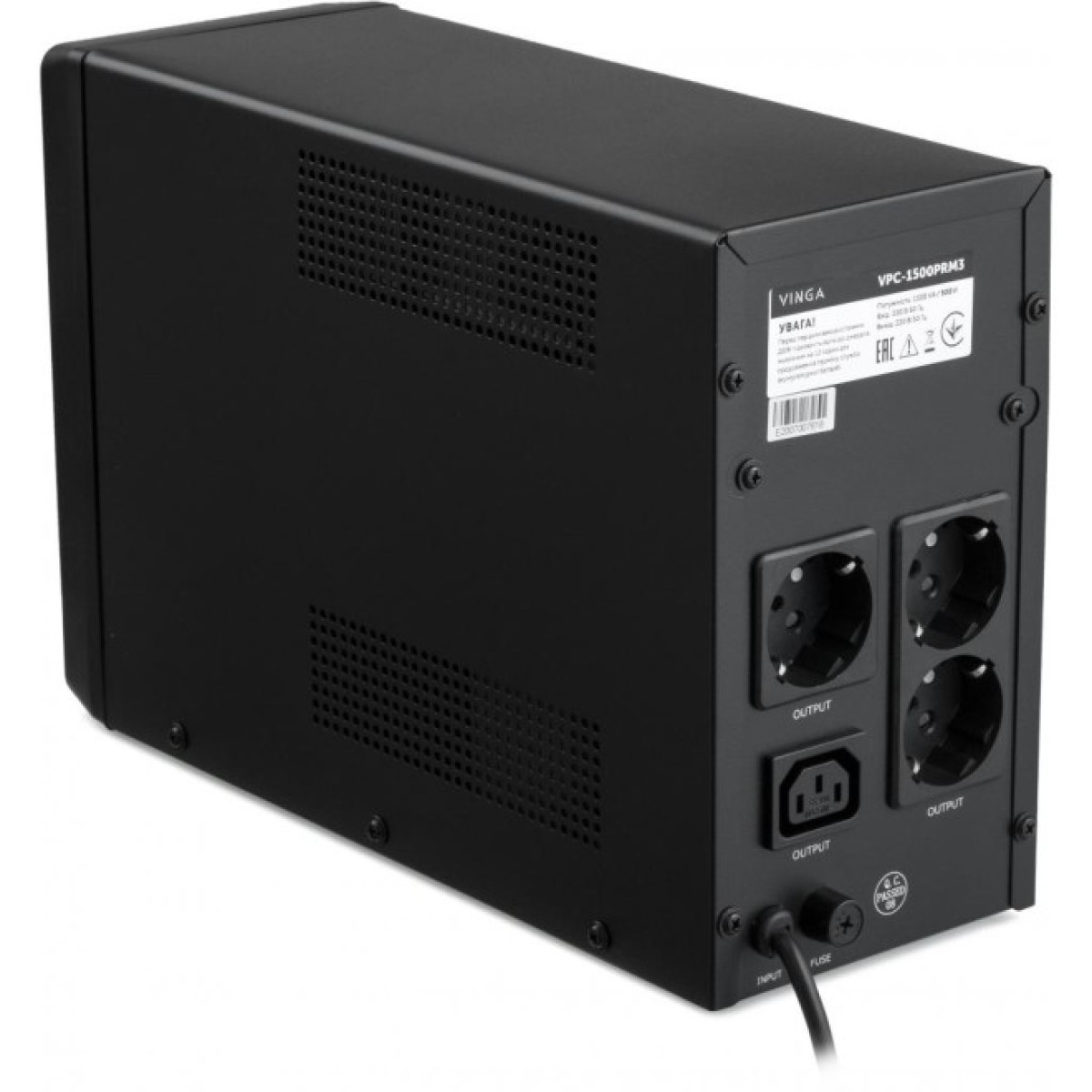 Источник бесперебойного питания Vinga LCD 1500VA metal case ( VPC-1500PRM3 ) (VPC-1500PRM3) 98_98.jpg - фото 6