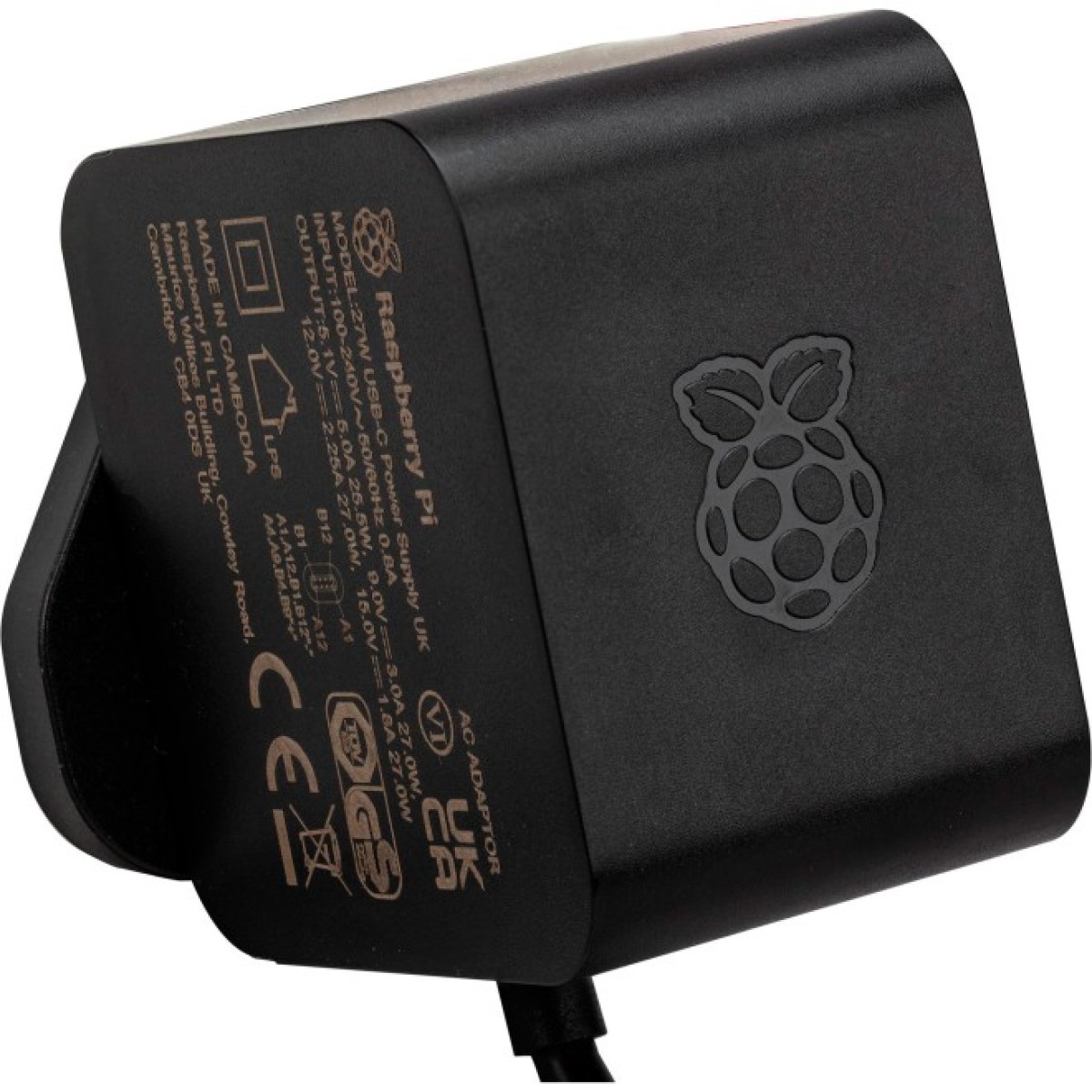 Блок питания для Raspberry Pi 27Вт USB-C черный / EU (SC1157) 98_98.jpg - фото 2
