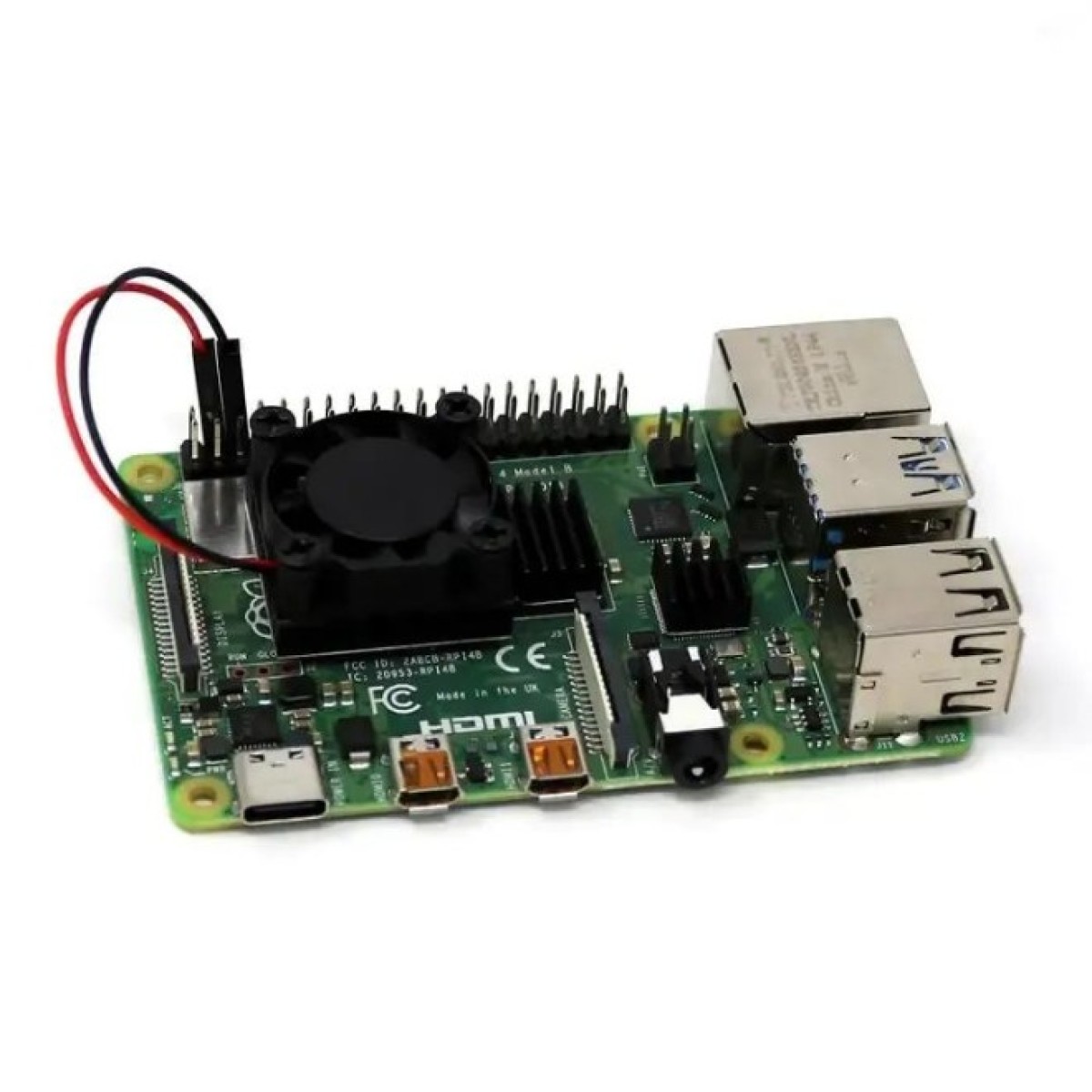 Набір для охолодження Raspberry Pi 4 алюмінійовий чорний (103417) 98_98.jpg - фото 2