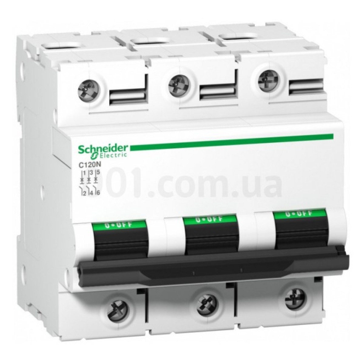 Автоматичний вимикач C120N 3P 80 А хар-ка C, Schneider Electric 98_98.jpg - фото 1