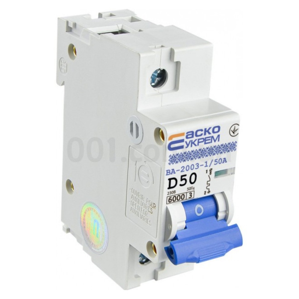Автоматичний вимикач ВА-2003/D 1P 50А характеристика D, АСКО-УКРЕМ 98_98.jpg - фото 3