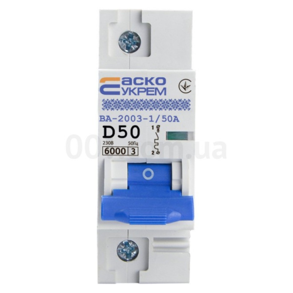 Автоматичний вимикач ВА-2003/D 1P 50А характеристика D, АСКО-УКРЕМ 98_98.jpg - фото 5
