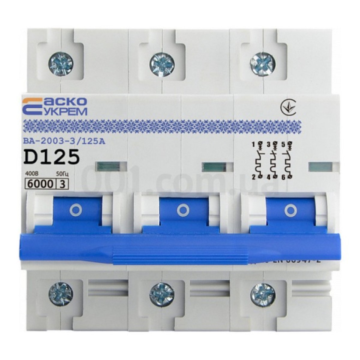 Автоматический выключатель ВА-2003/D 3P 125А характеристика D, АСКО-УКРЕМ 98_98.jpg - фото 6