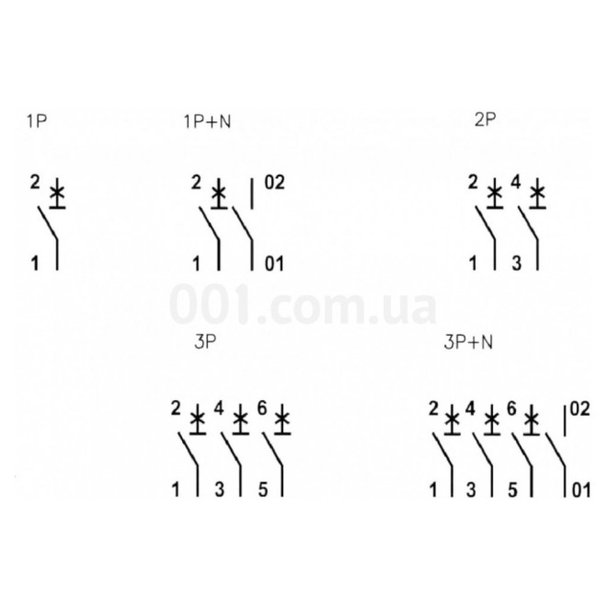 Автоматичний вимикач ETIMAT 6 (6кА) 2P 2 А хар-ка B, ETI 98_98.jpg - фото 2