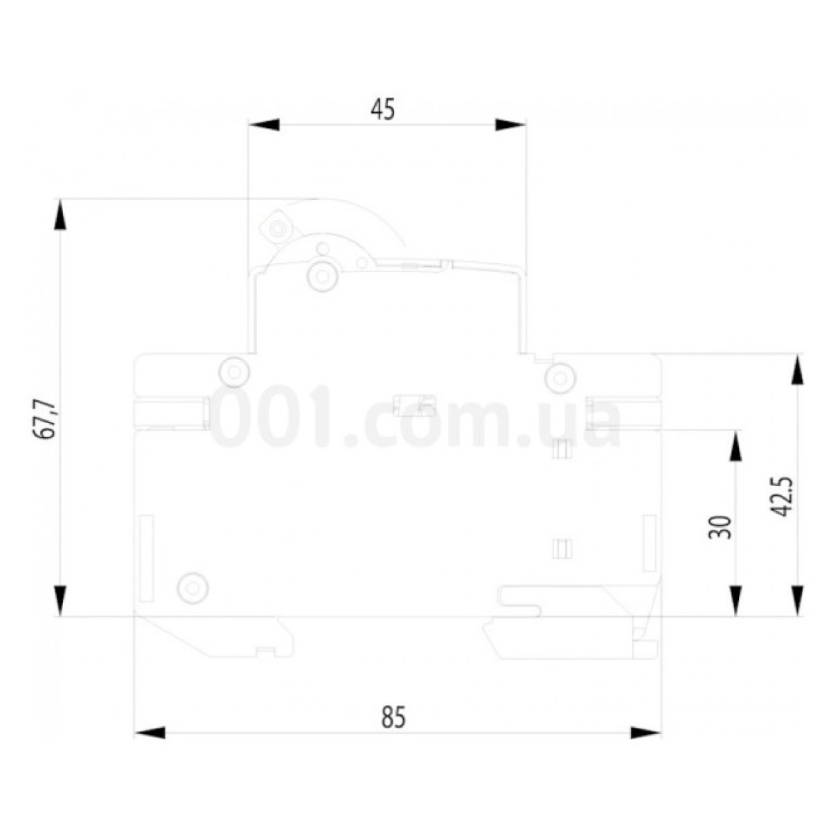 Автоматичний вимикач ETIMAT 6 (6кА) 2P 4 А хар-ка B, ETI 98_98.jpg - фото 2