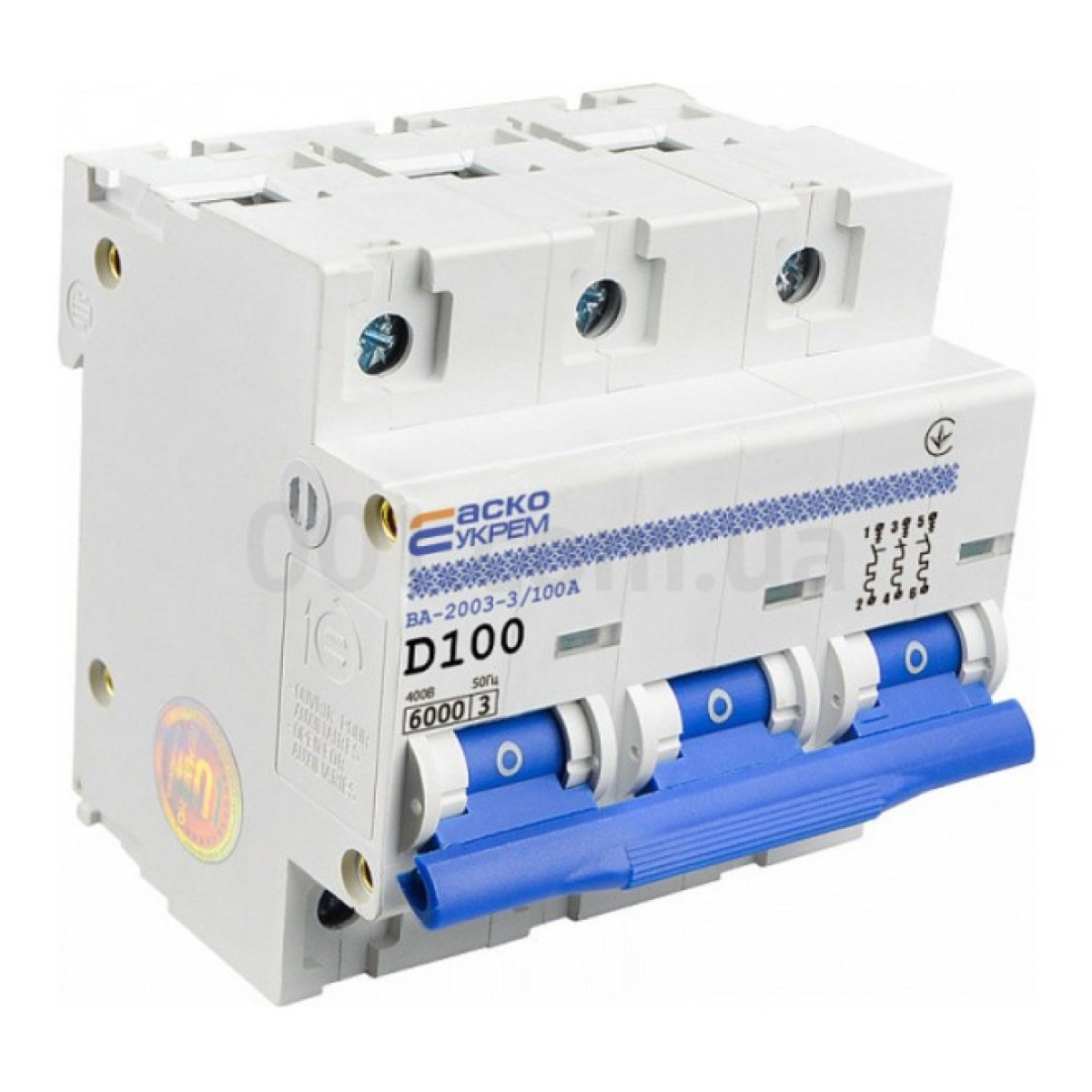 Автоматичний вимикач ВА-2003/D 3P 100А характеристика D, АСКО-УКРЕМ 98_98.jpg - фото 8