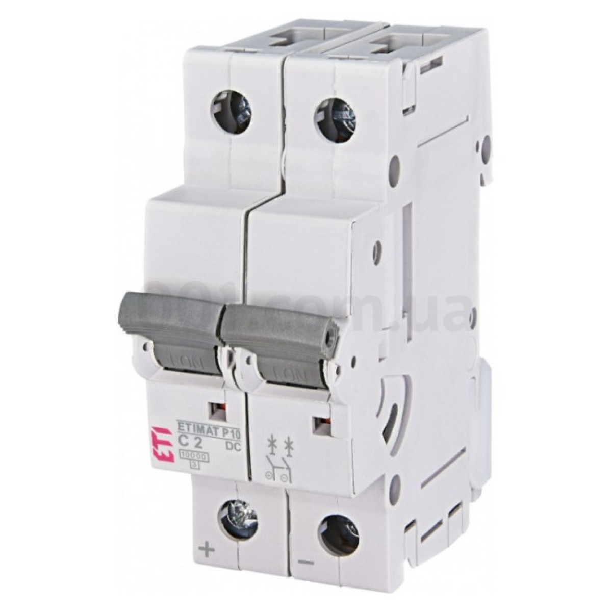 Автоматичний вимикач ETIMAT P10 DC (10кА) 2P 2 А хар-ка C, ETI 98_98.jpg - фото 1