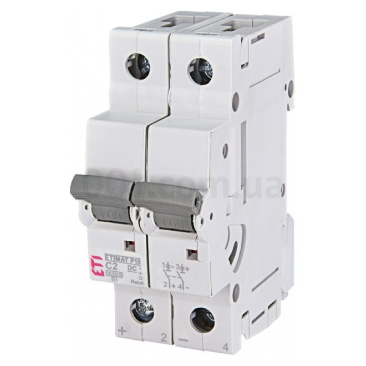 Автоматичний вимикач ETIMAT P10/R-DC (10кА) 2P 2 A хар-ка C, ETI 256_256.jpg
