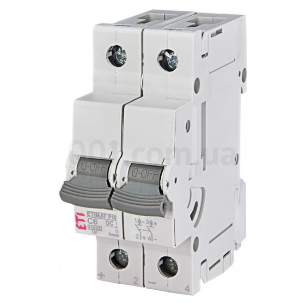 Автоматичний вимикач ETIMAT P10/R-DC (10кА) 2P 6 A хар-ка C, ETI 98_98.jpg