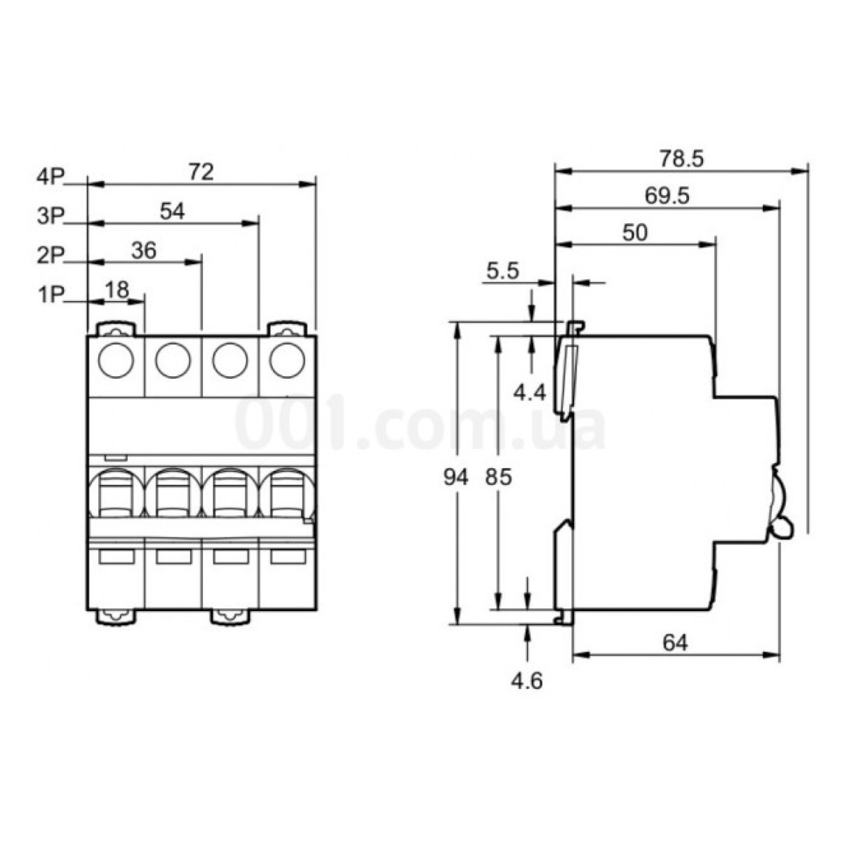 Автоматический выключатель iK60N 2P 63 А хар-ка C, Schneider Electric 98_98.jpg - фото 2