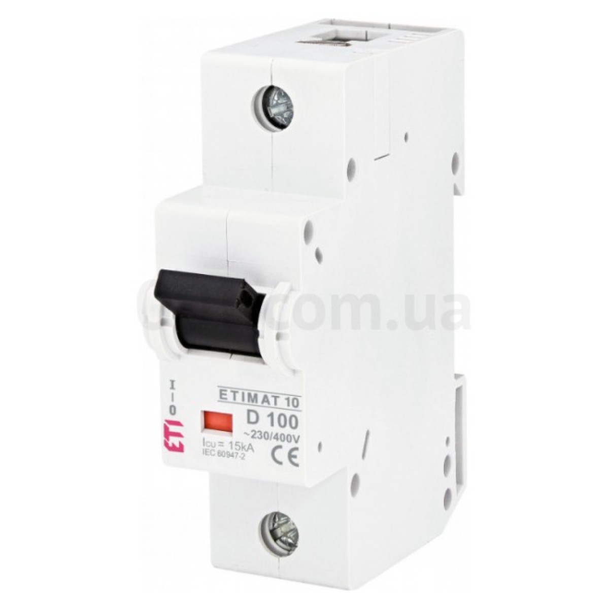 Автоматичний вимикач ETIMAT 10 (15кА) 1P 100 А хар-ка D, ETI 98_98.jpg - фото 1