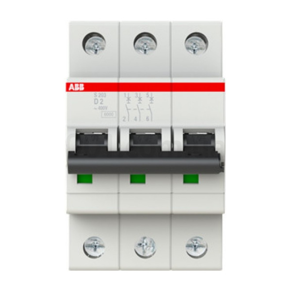 Автоматический выключатель S203-D2 3P 2А 6кА х-ка D, ABB 98_98.jpg - фото 4