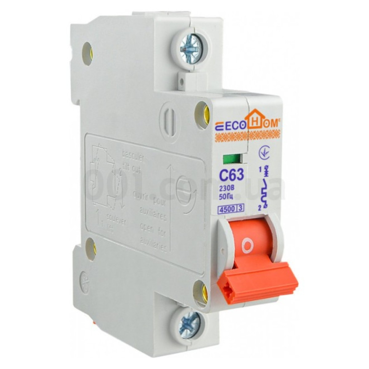 Автоматичний вимикач ECO 1P 63A характеристика C, ECOHOME 256_256.jpg