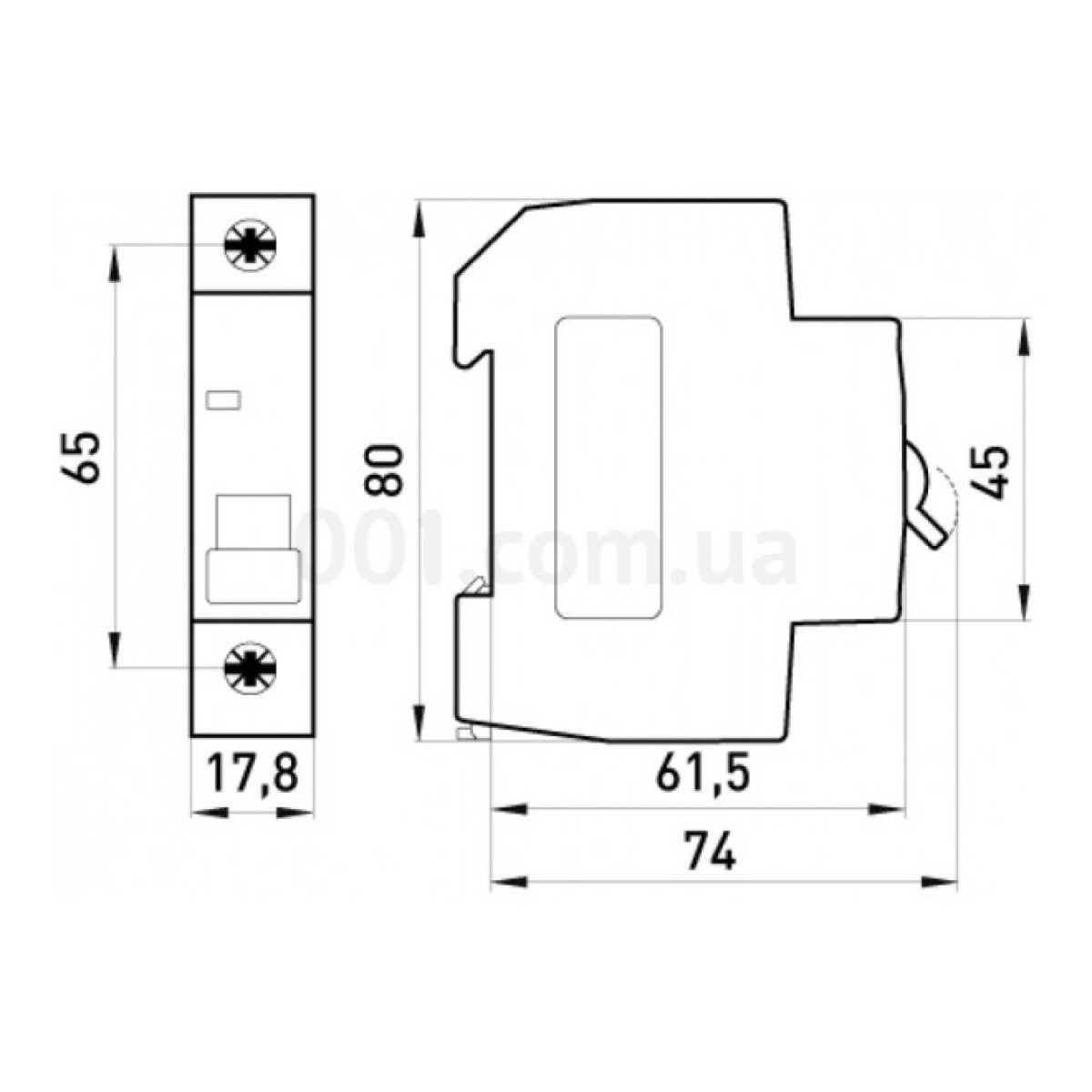 Автоматичний вимикач e.mcb.pro.60.1.B 3 new, 1P 3 А характеристика B, E.NEXT 98_98.jpg - фото 10