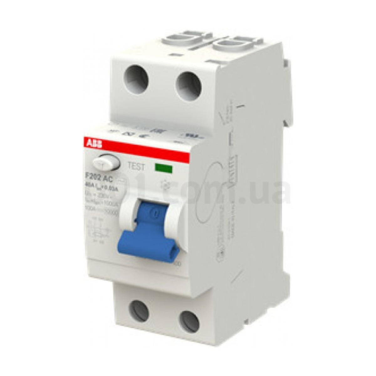 Диференційний вимикач (ПЗВ) F202AC-40/0,03 40А 2Р 30mA тип AC, ABB 256_256.jpg