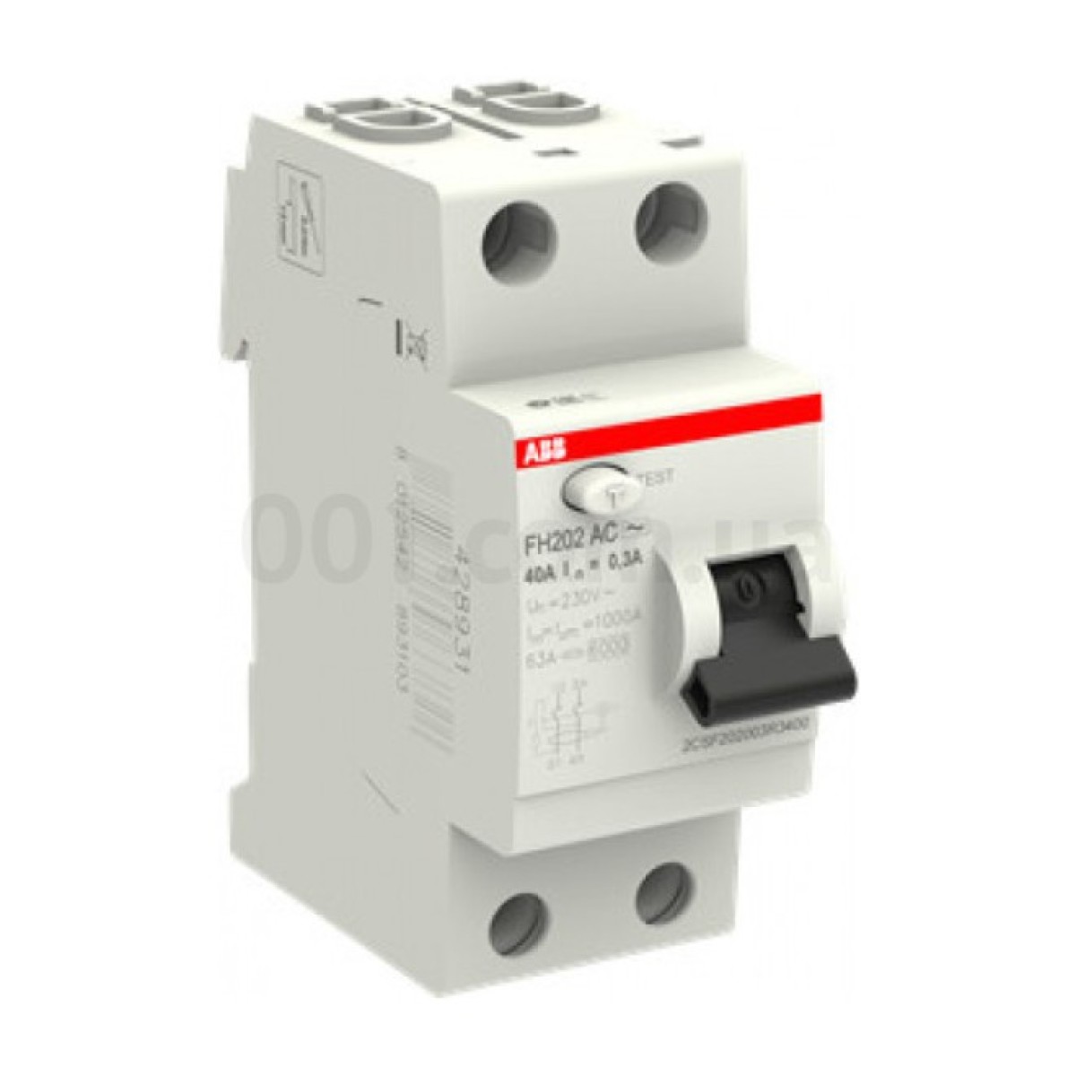 Диференційний вимикач (ПЗВ) FH202AC-40/0,3 40А 2Р 300mA тип AC, ABB 98_98.jpg - фото 2