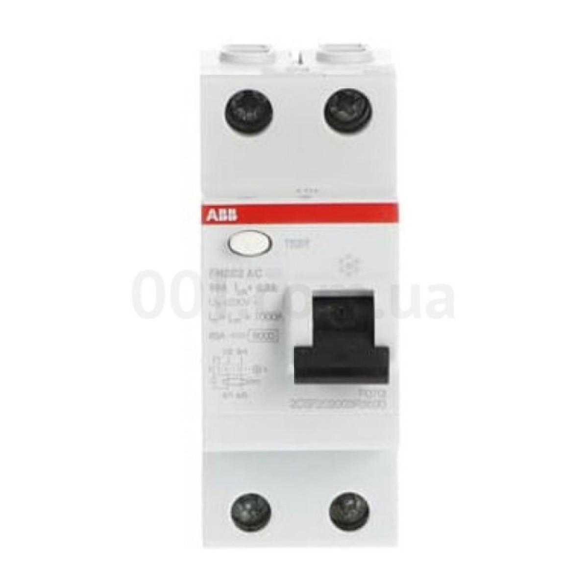 Диференційний вимикач (ПЗВ) FH202AC-63/0,3 63А 2Р 300mA тип AC, ABB 98_98.jpg - фото 4