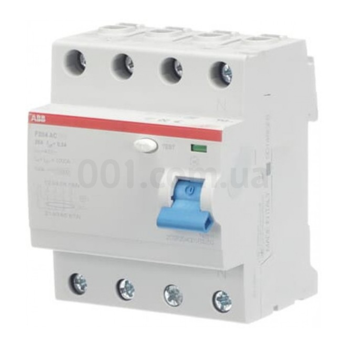 Диференційний вимикач (ПЗВ) F204AC-25/0.3 4P 25А 300мА тип AC, ABB 98_98.jpg - фото 1