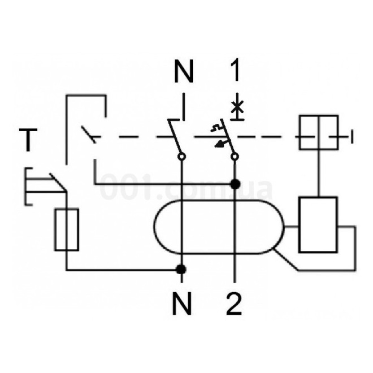 Автоматический выключатель дифференциального тока AMPARO 6кА/30мА 1P+N 10A х-ка C Тип A, Schrack Technik 98_98.jpg - фото 2