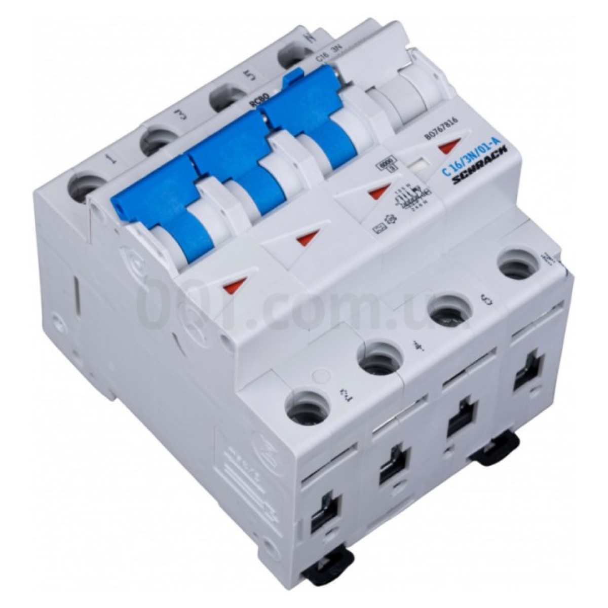 Автоматический выключатель дифференциального тока 6кА/100мА 3P+N 16A х-ка C тип A, Schrack Technik 98_98.jpg - фото 2