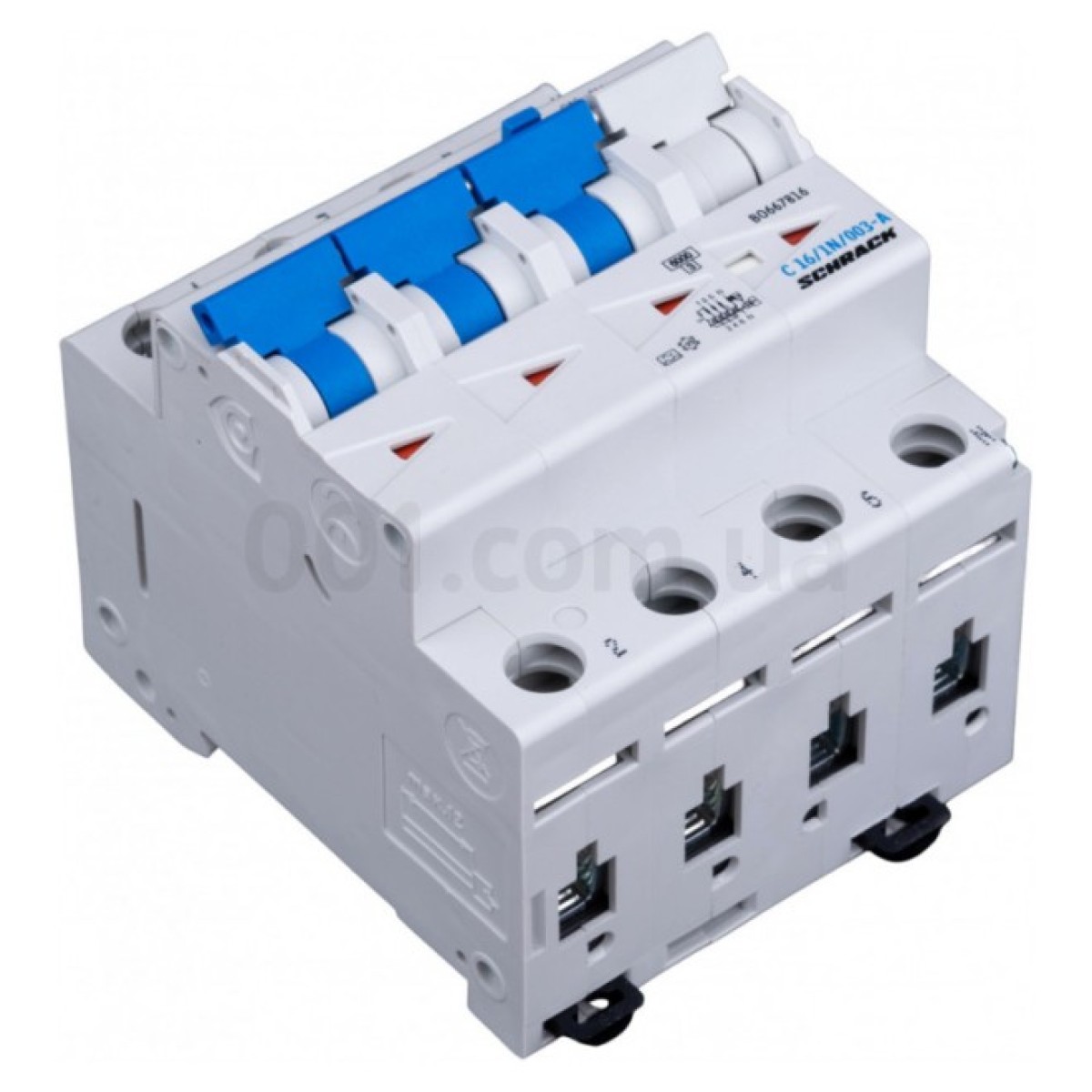 Автоматичний вимикач диференційного струму 6кА/30мА 3P+N 16A х-ка C тип A, Schrack Technik 98_98.jpg - фото 2