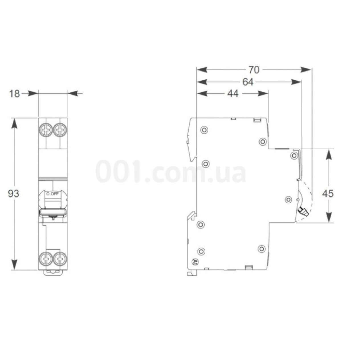 Диференційний автоматичний вимикач RESI9 6кА 1M 1P+N 20A хар-ка C 30мА тип АC, Schneider Electric 98_98.jpg - фото 4