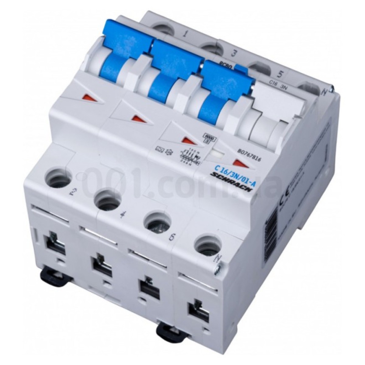 Автоматичний вимикач диференційного струму 6кА/100мА 3P+N 16A х-ка C тип A, Schrack Technik 98_98.jpg - фото 8