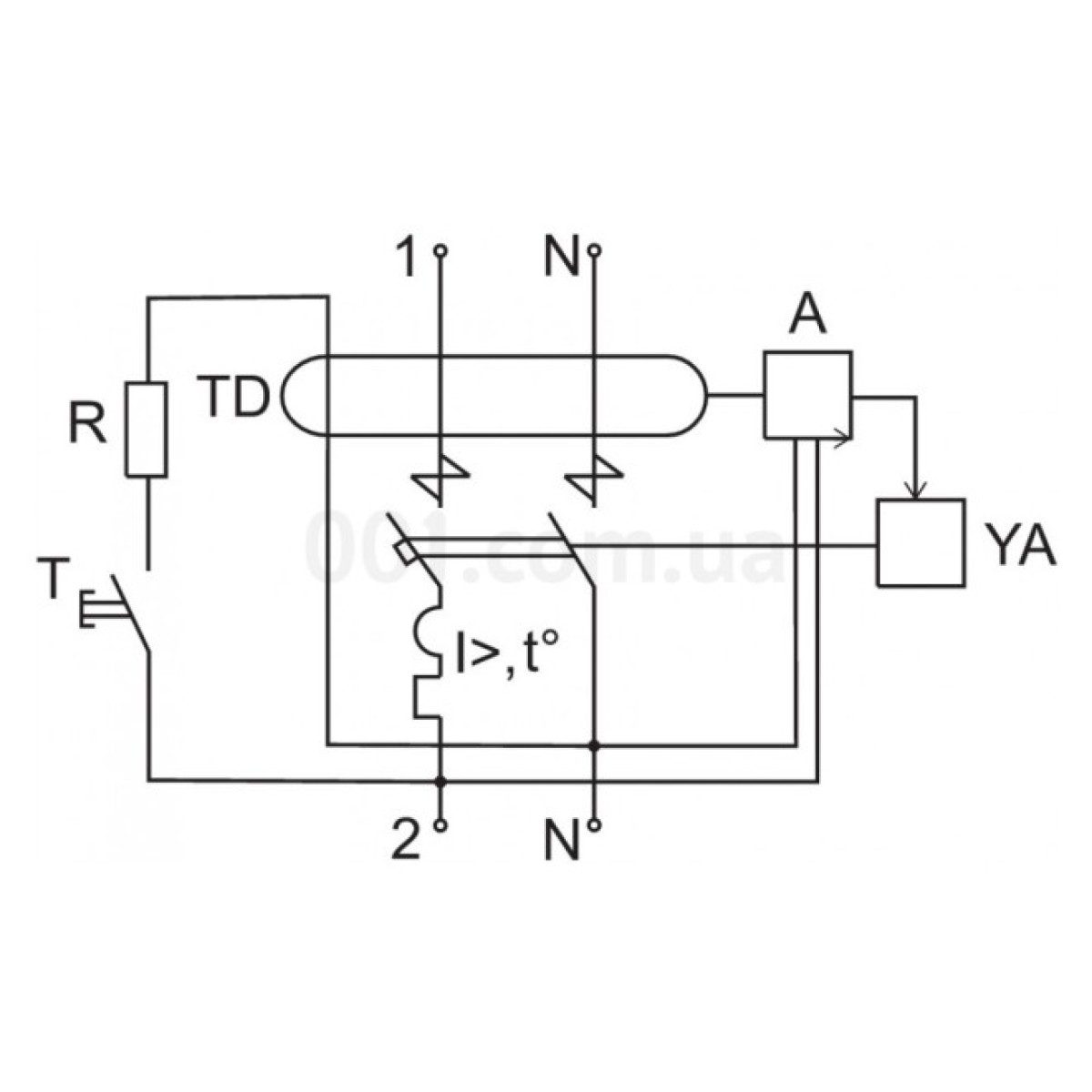 Автоматический выключатель дифференциального тока АВДТ32М 2P 25 А 30 мА хар-ка C тип AC, IEK 98_98.jpg - фото 4
