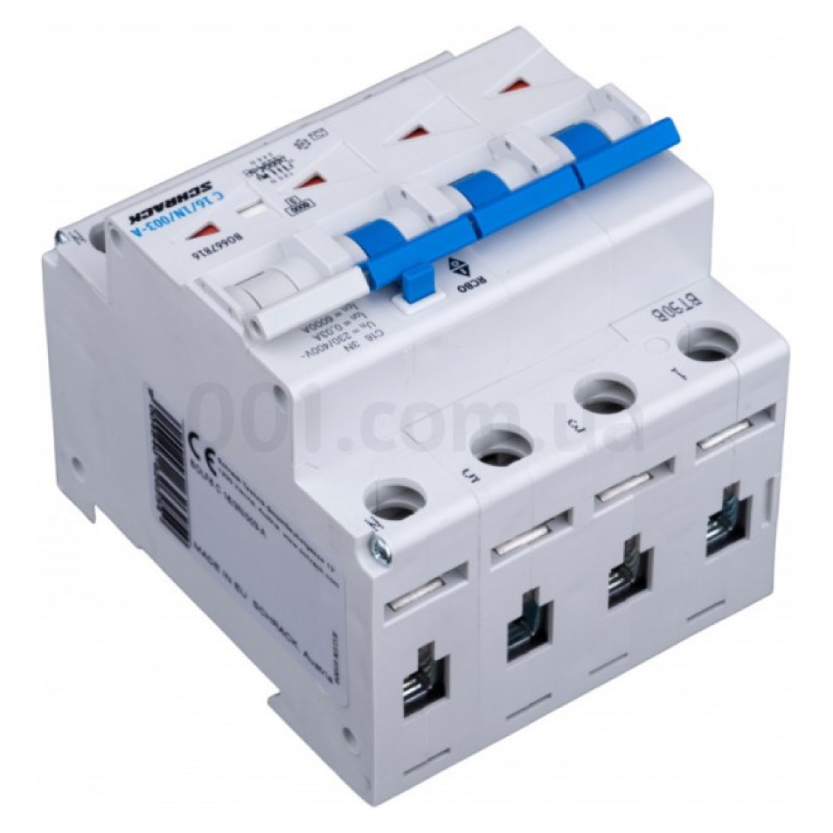 Автоматичний вимикач диференційного струму 6кА/30мА 3P+N 16A х-ка C тип A, Schrack Technik 98_98.jpg - фото 9