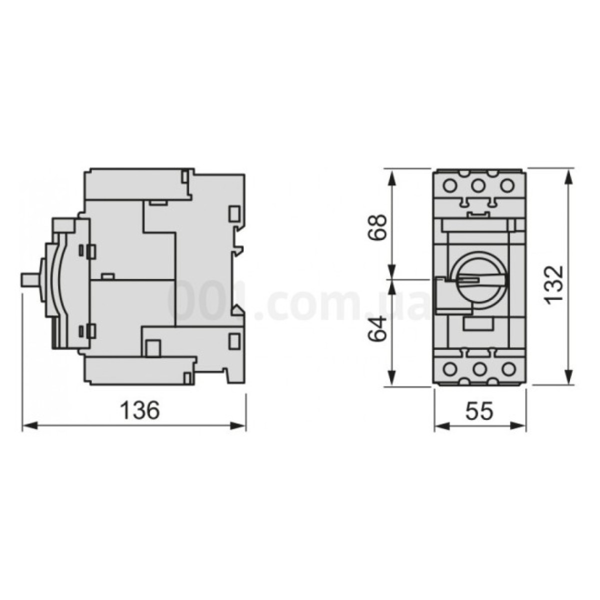 Автоматический выключатель защиты двигателя TeSys GV3 48-65А, Schneider Electric 98_98.jpg - фото 2