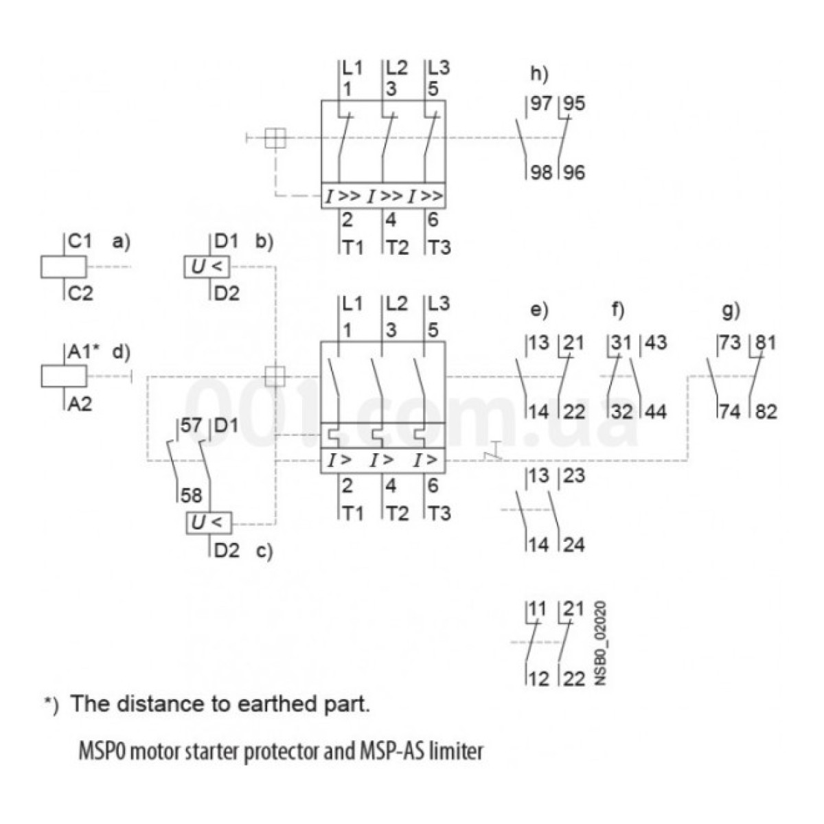 Автоматичний вимикач захисту двигуна MSP0-0,6 (0,12-0,18 kW, 0.4-0.6A), ETI 98_98.jpg - фото 2