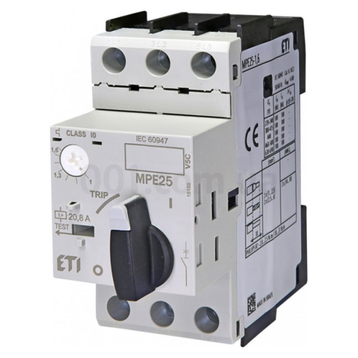 Автоматичний вимикач захисту двигуна MPE25-1,6 (1-1,6А), ETI 256_256.jpg
