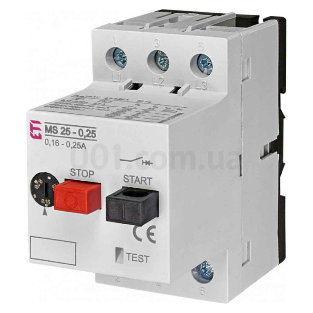 Автоматичний вимикач захисту двигуна MS25-0,25 (0,16-0,25А), ETI 256_256.jpg