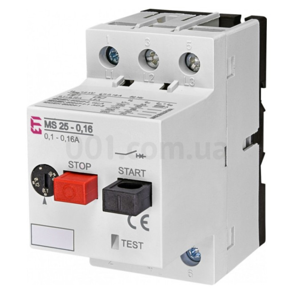 Автоматичний вимикач захисту двигуна MS25-0,16 (0,1-0,16А), ETI 256_256.jpg