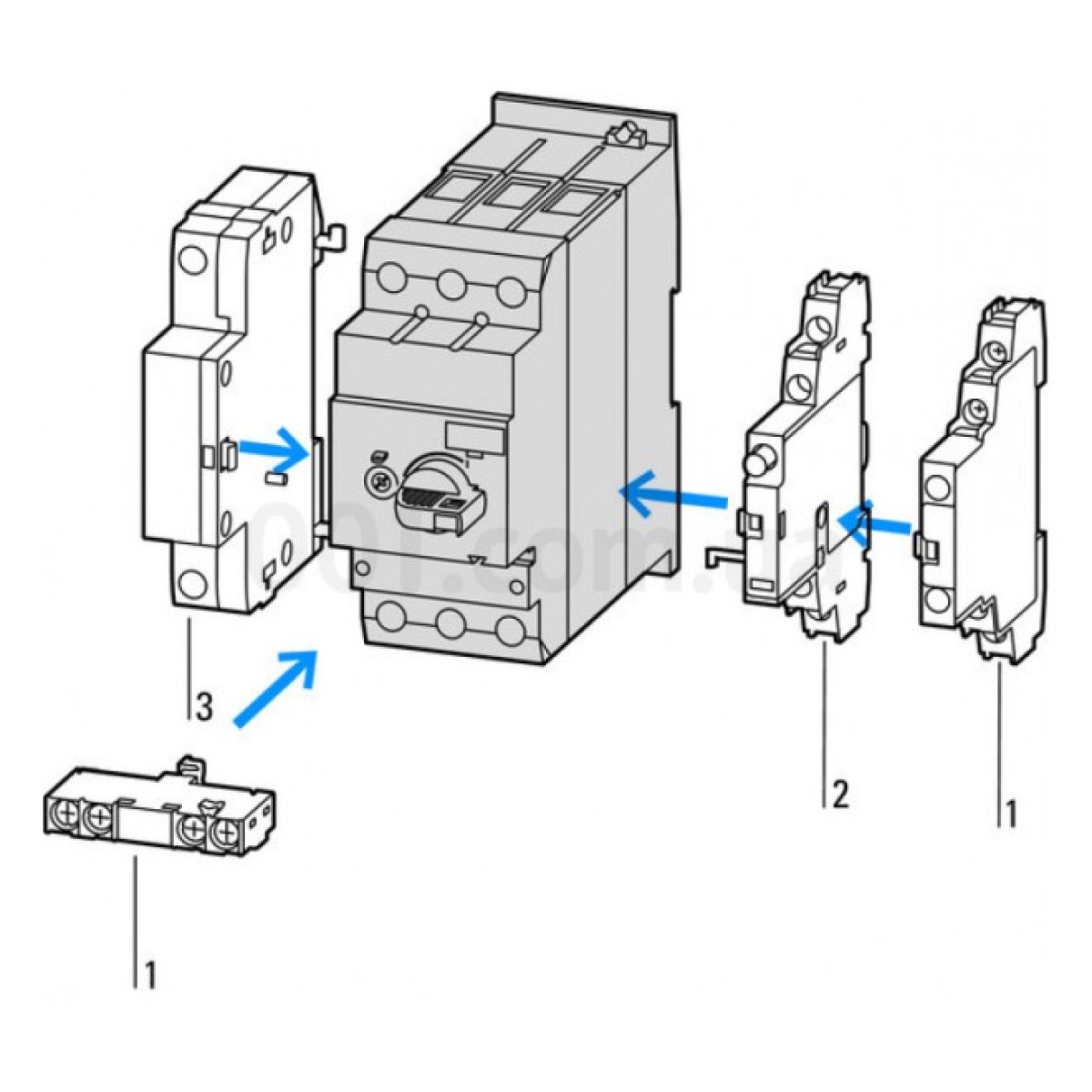 Автоматичний вимикач захисту двигуна PKZM4-32 Ir=25...32А, Eaton (Moeller) 98_98.jpg - фото 2