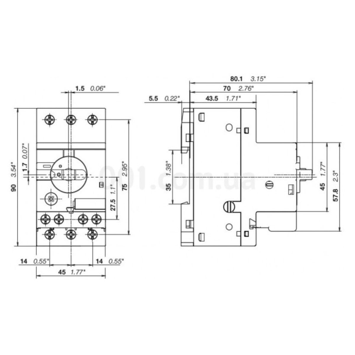 Автомат защиты двигателя (АЗД) MS116-4.0 2,5...4А, ABB 98_98.jpg - фото 2