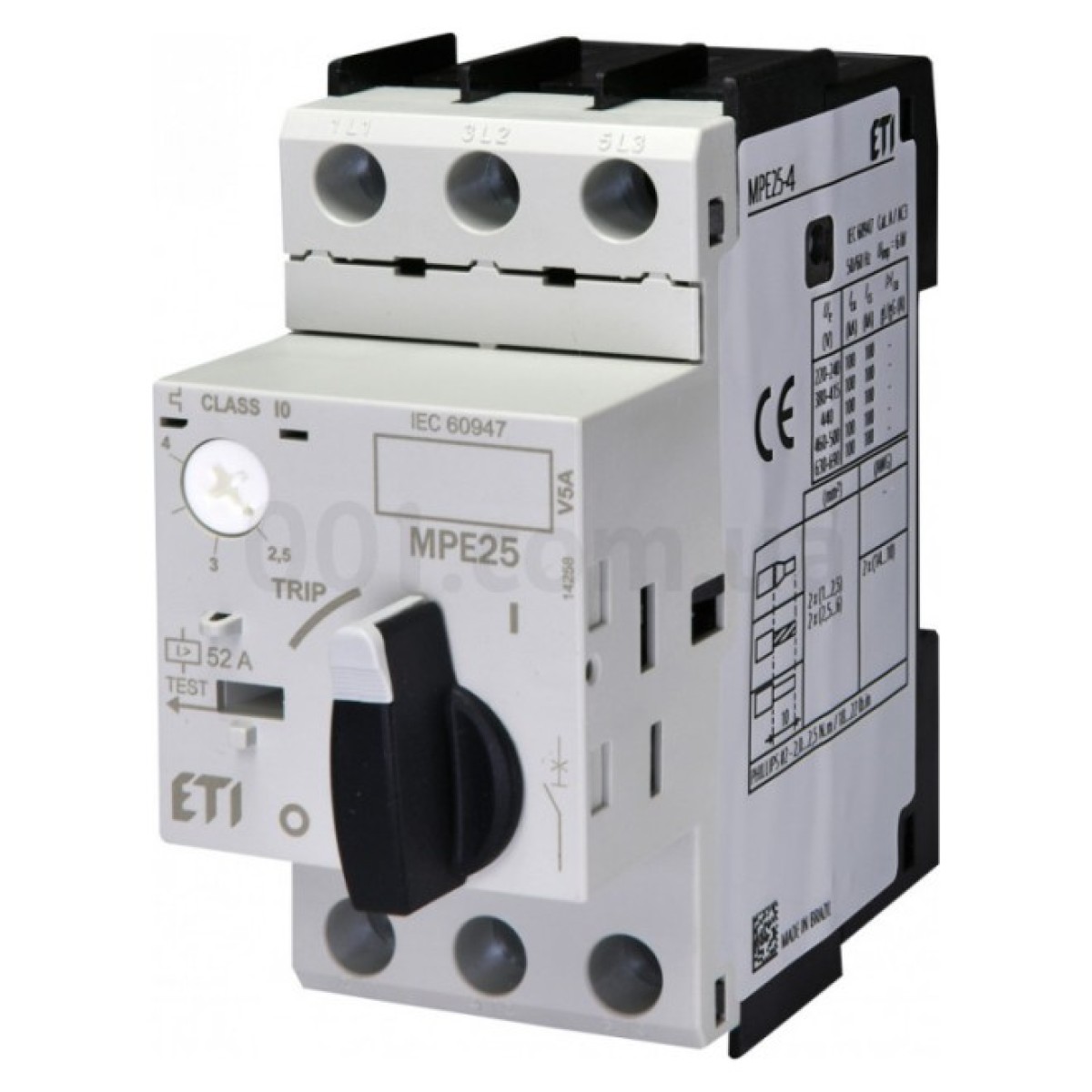 Автоматический выключатель защиты двигателя MPE25-4,0 (2,5-4А), ETI 98_98.jpg - фото 1