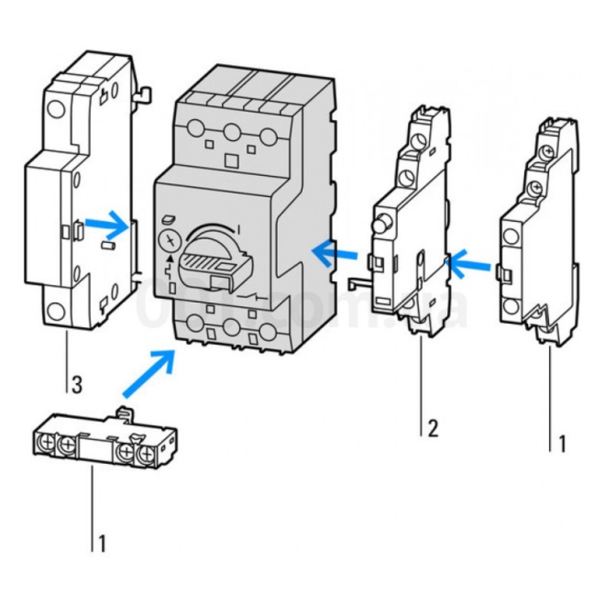 Автоматический выключатель защиты двигателя PKZM0-32 Ir=25...32А, Eaton (Moeller) 98_98.jpg - фото 3