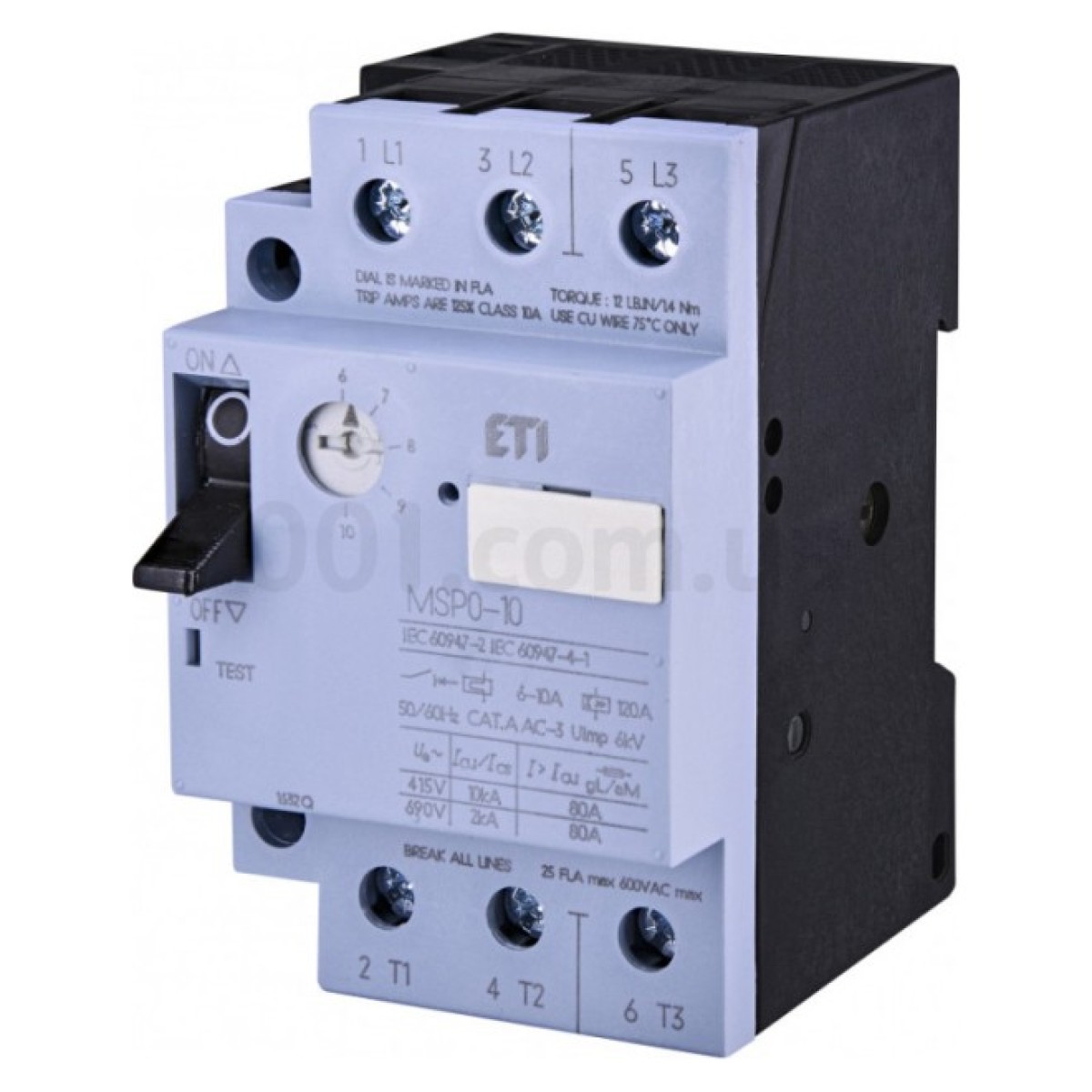 Автоматический выключатель защиты двигателя MSP0-10 (3-4 kW, 6-10A), ETI 256_256.jpg