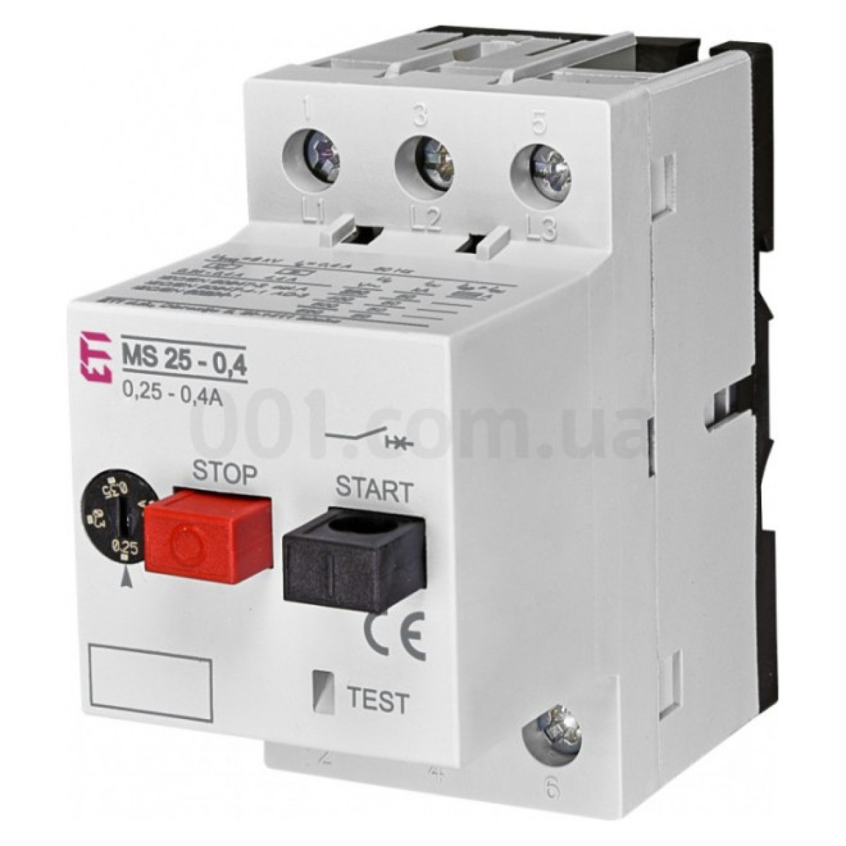 Автоматичний вимикач захисту двигуна MS25-0,4 (0,25-0,4А), ETI 256_256.jpg